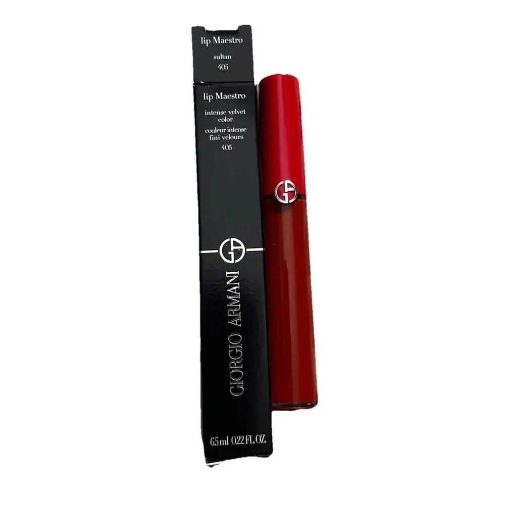 Giorgio Armani Lip Maestro Intense Velvet Color #405 Sultan NIB